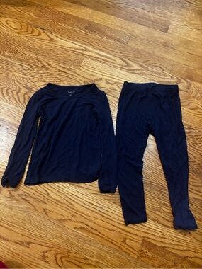 Kyte Baby Long Sleeve Top and Pant Pajama Set - Navy